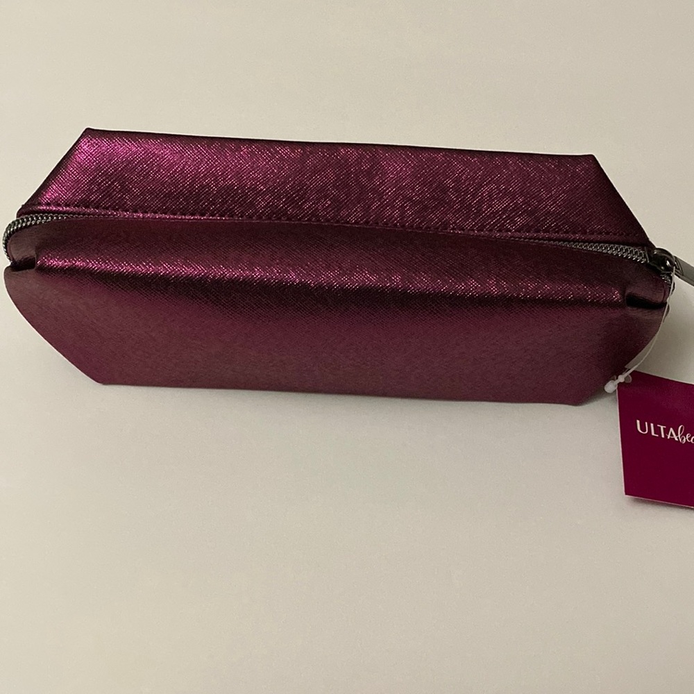Ulta beauty beautiful burgundy/raspberry makeup bag. - Picture 1 of 3